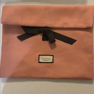 Pink Gucci Makeup Bag